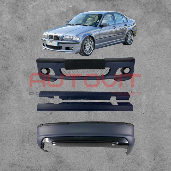 Предна и задна броня за BMW E46 - M-Tech М техник пакет с прагове
