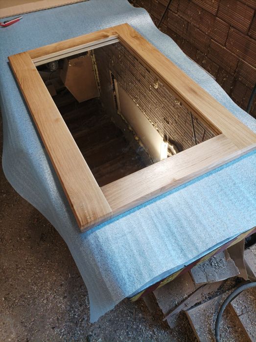 Огледало за баня от масив дъб