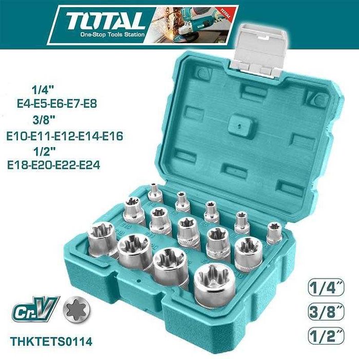 Пакет професионални вложки, тресчотки, адаптери и накрайници