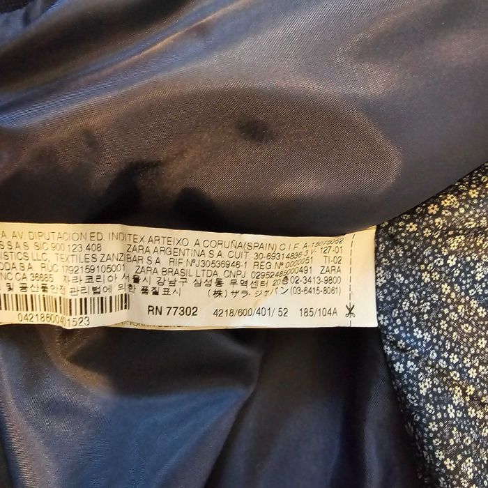 Costum Zara pantaloni marime 44/34 sacou marime 52