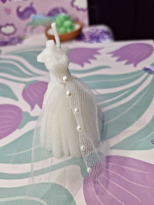 Нарурална соева свещ - "Булка"