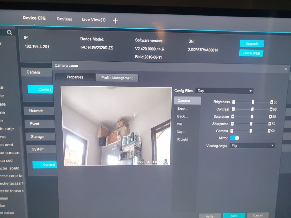 Camera IP Dahua 3MP, zoom optic