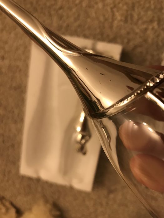 Pahare argintate inima nunta