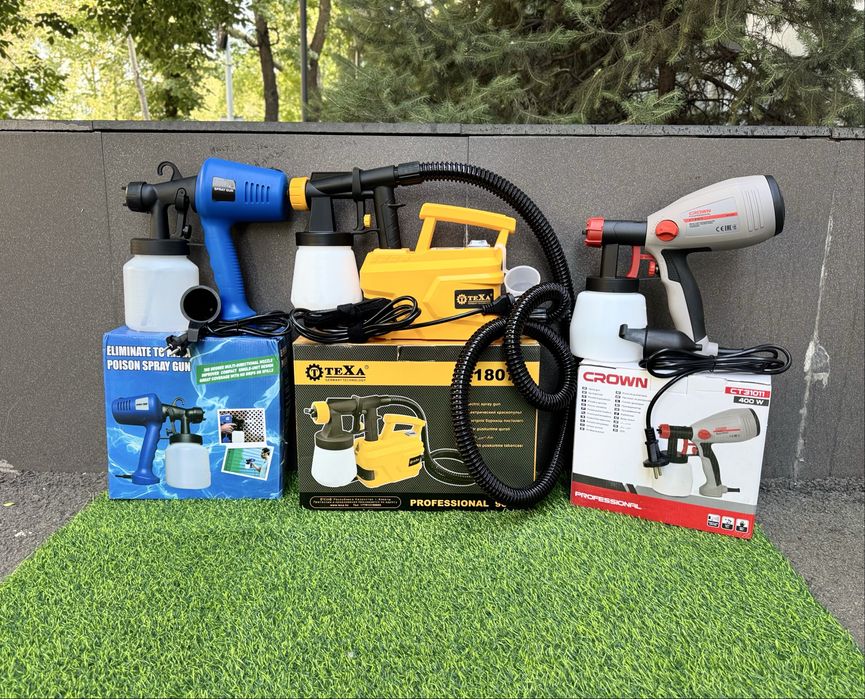 Электрические краскопульты разные