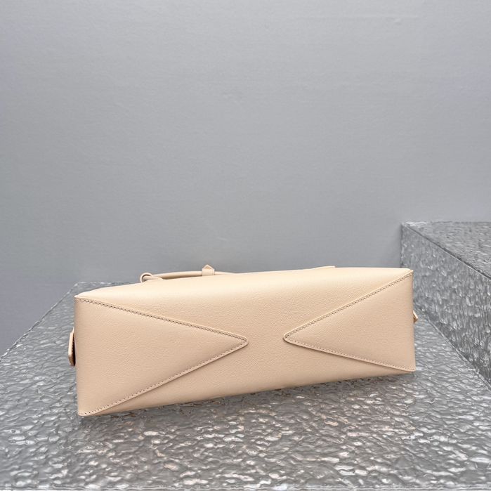 Geanta Alaia Le Teckel 32 cm, nudepink, Premium