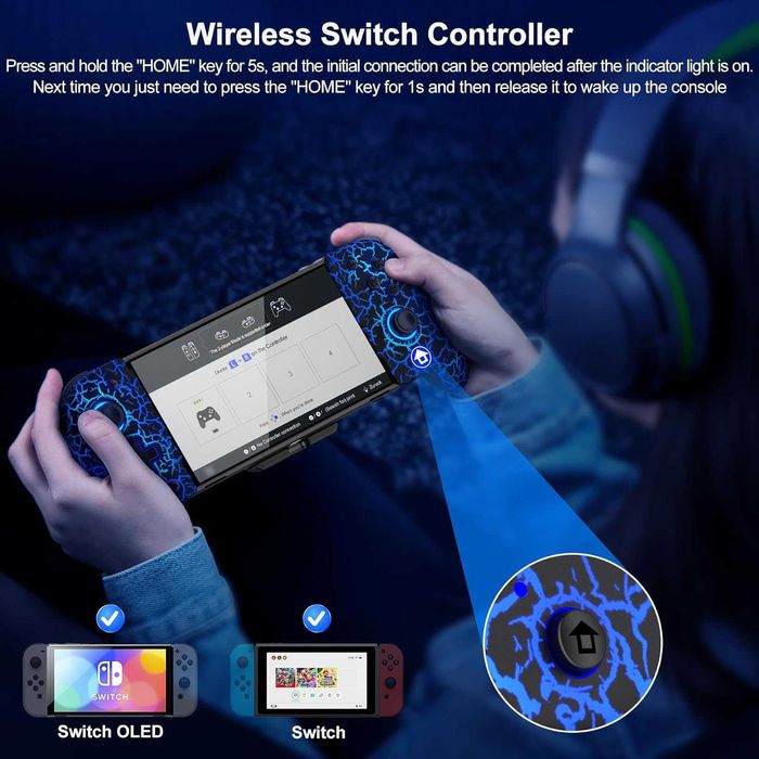 Gammeefy Switch контролер за Nintendo Switch/Switch OLED