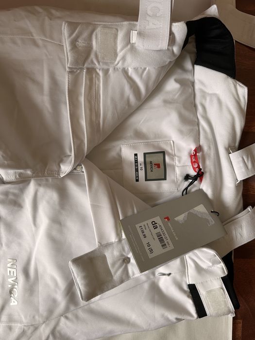 Pantaloni ski,dama,albi,Nevica,marime 10(S)