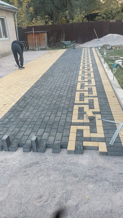 Укладка брусчатка