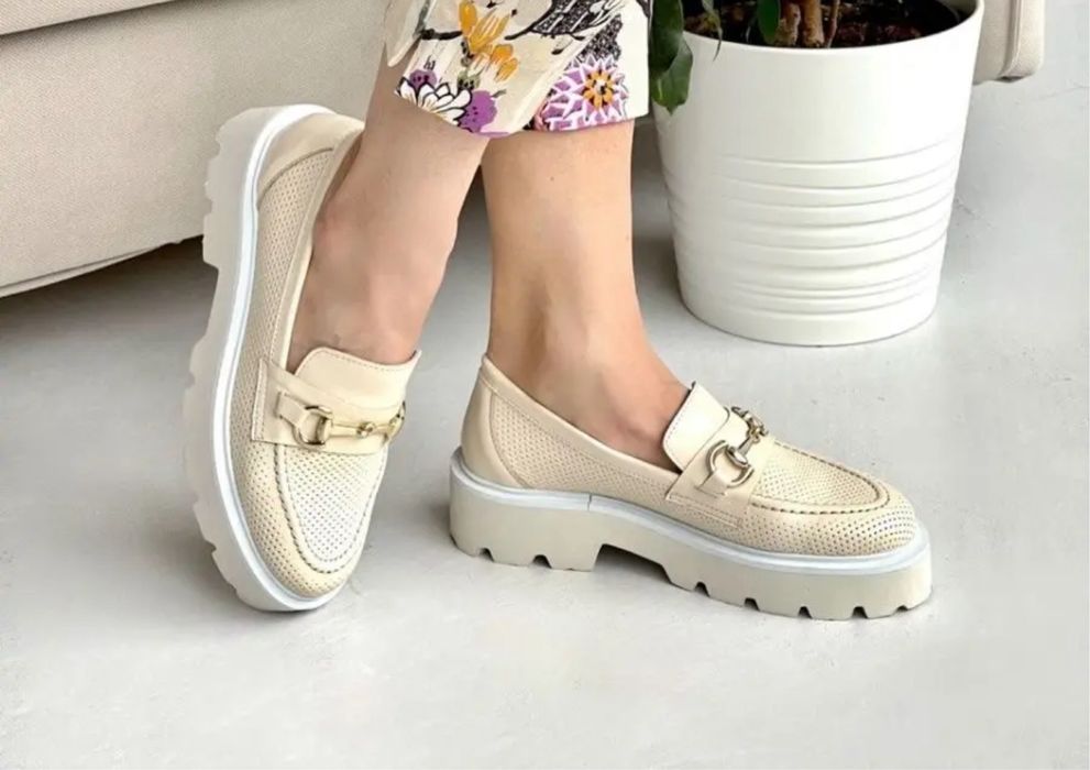 Лоферы кожа турция