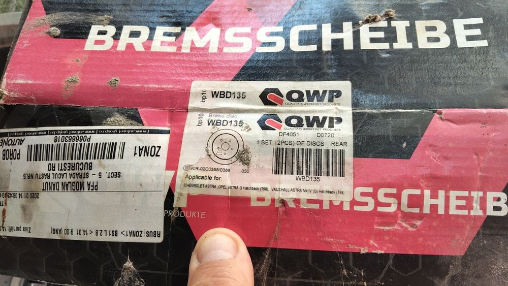 Discuri frana Opel Astra g,meriva