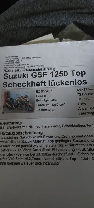 Suzuki GSF 1250 N