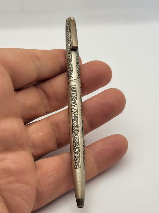 Sheaffer Imperial USA  Pix ARGINT 925 cu Gravura Struguri Frunze