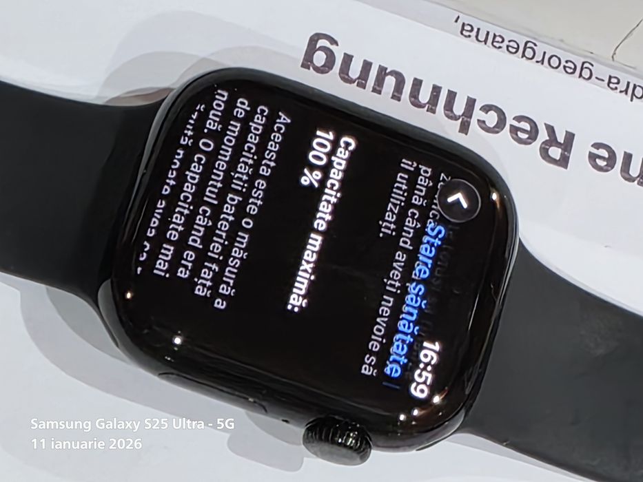 Apple Watch Seria 10 -42mm JetBlack -impecabil / Garantie