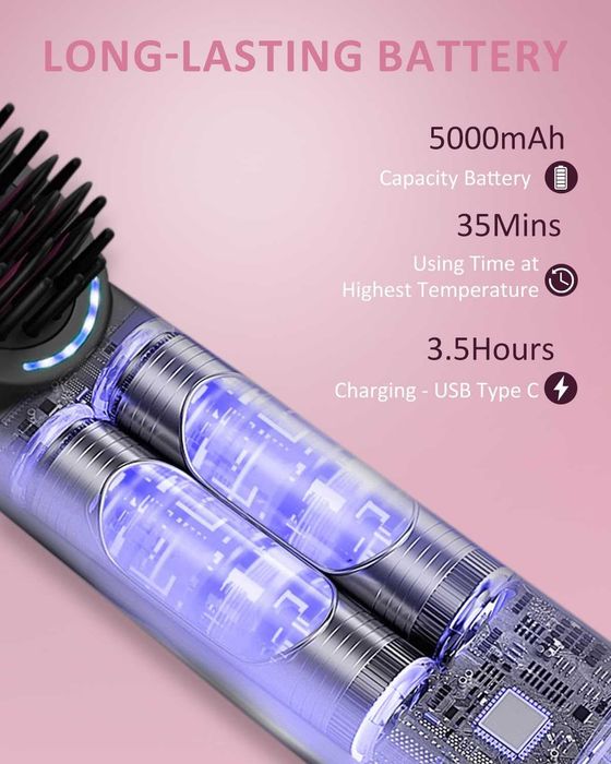 Безжична акумулаторна четка за брада и коса MEKK YX838