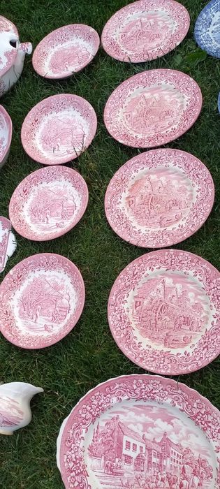 Serviciu de masa cafea portelan englezesc original Unicorn Tableware