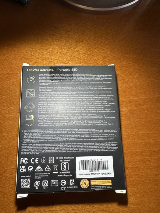 SANDISCK extreme 4TB portable ssd