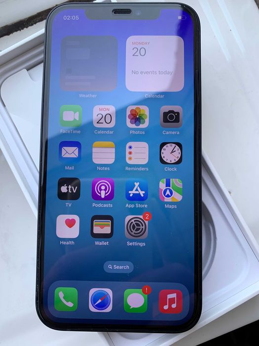 Anunt iPhone 12 Albastru in cutie de 256 GB memorie mare Liber 5G  TOP