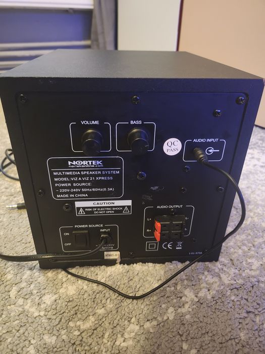 Subwoofer Nortek 2.1 30w
