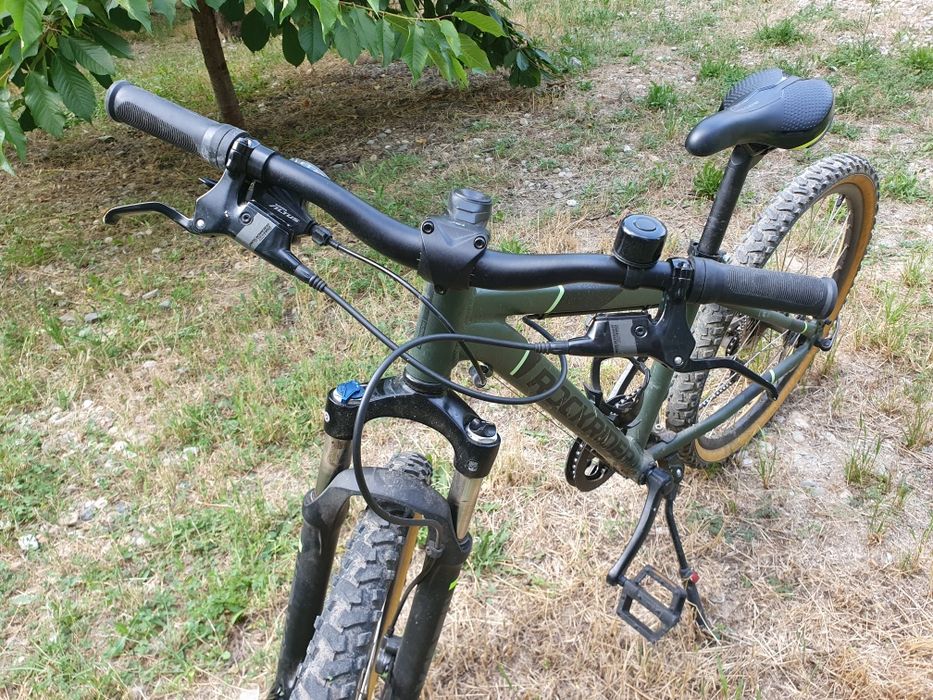 Bicicletă MTB ST 920 24" verde copii 135-150 cm - ROCKRIDER