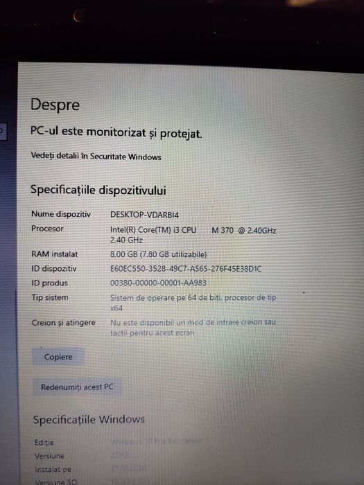 Vând laptop Asus U35J cu SSD de 500Gb