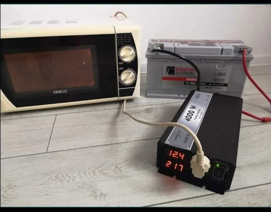 Invertor 12 V-220V 4000W 3000W 2000W SINUS PUR panouri solare rulota