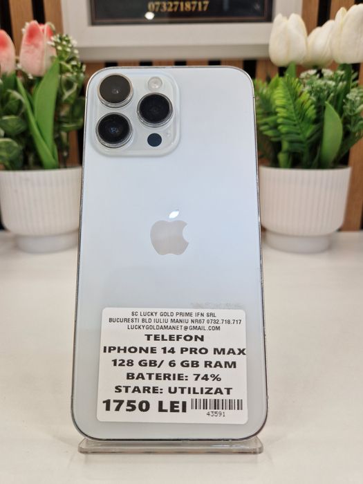 Iphone 14 Pro Max 128GB / 6GB RAM 74% Baterie Garantie! #43591