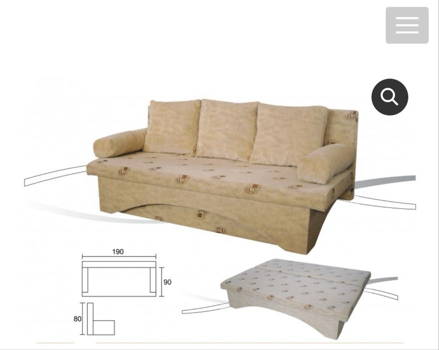 СПЕШНО продавам разтегателен диван за гр.Варна  - без забележки