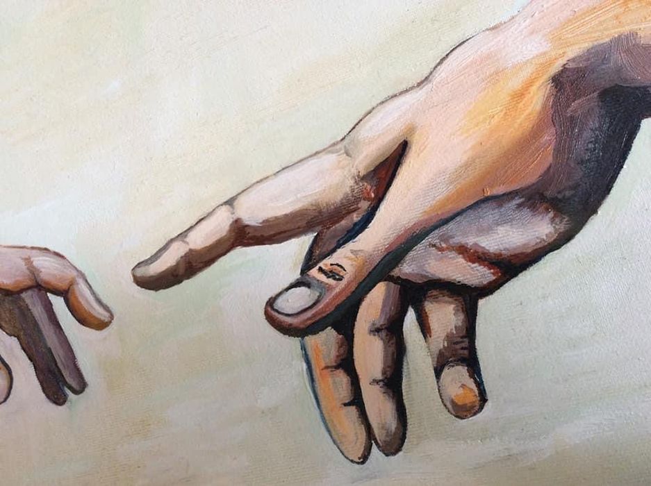 Картина с маслени бои, “Сътворението на света” на Микеланджело, Нова!