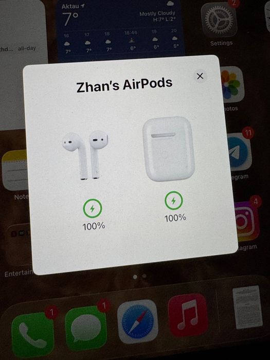 Apple AirPods 2, оригинал. Полный комплект