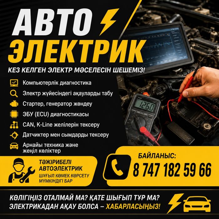 По вызову Авто электрик 24 / 12 все китай ремонт