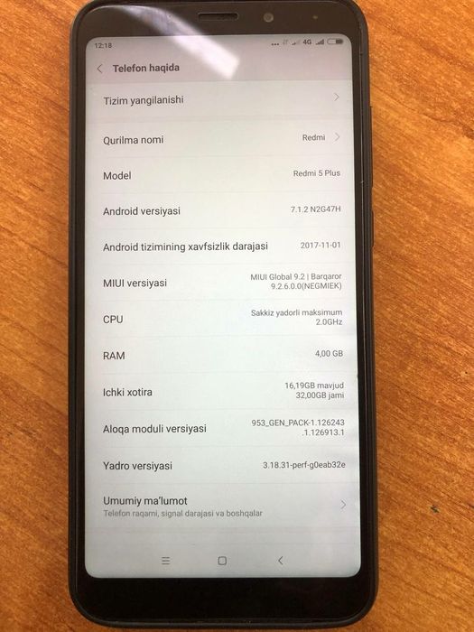 Xioami Redmi 5 Plus