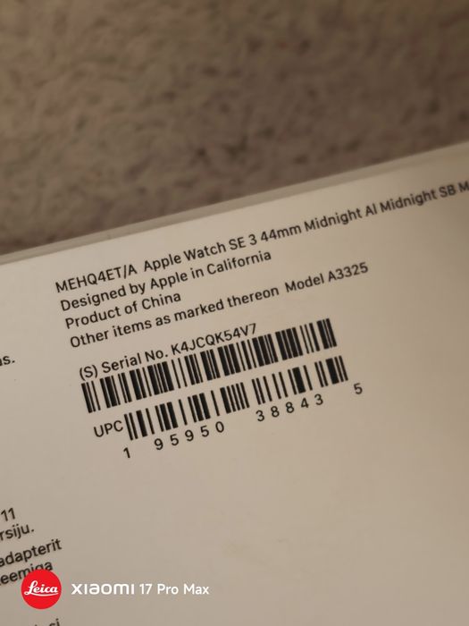 Apple Watch SE 3 - 44mm Midnight Black SIGILAT