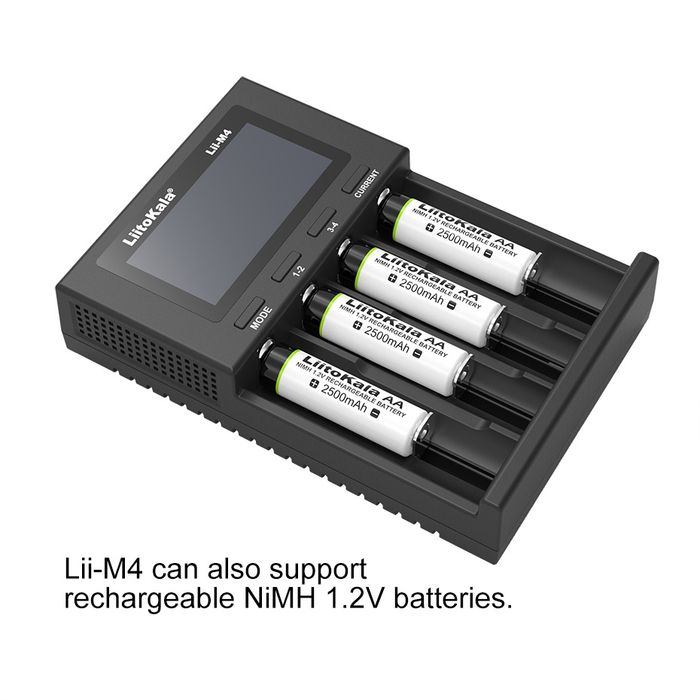 Litokala Lii-M4 Интелигентно Умно напълно автоматично зарядно устройство