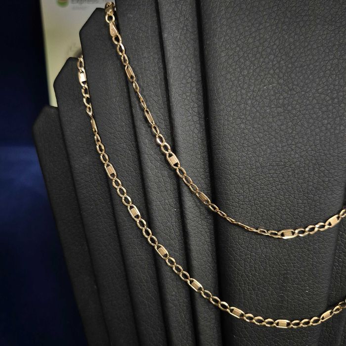 ( B31680.1 / Ag28 Doi Baieti ) Lant Aur 14K - 4.36 grame / 1962 lei