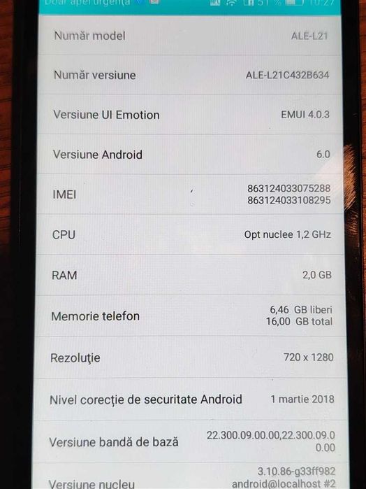 Telefon smartphone Huawei ALE-L21