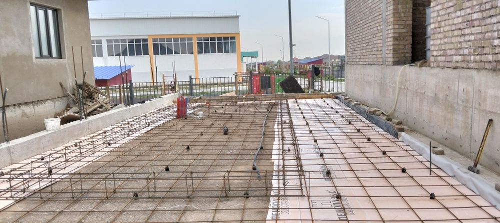 Стяжка с армировкой