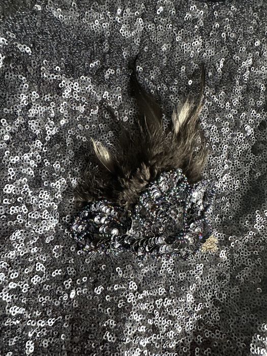 Eirene детска синя рокля пайети и пера