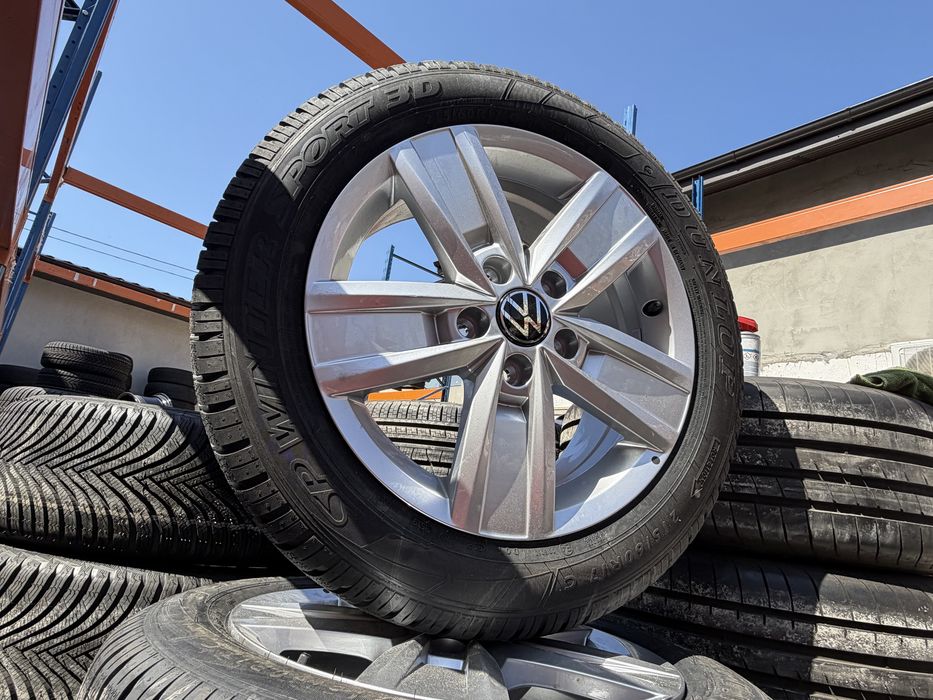 Roti Jante Anvelope Vw Devonport Originale 5X120 Transporter T5 T6 215/60/17c Dunlop 3D M+S NOI 0KM