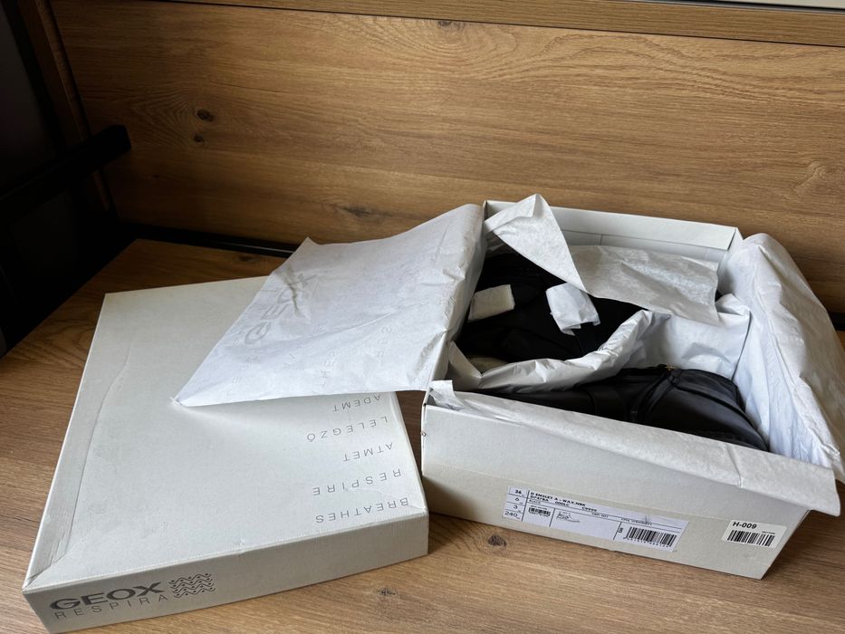 Ghete piele naturală veritabila Geox originale noi