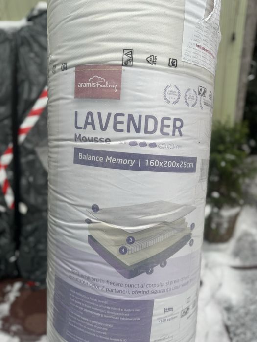 *NOU Saltea 160x200x25 ARAMIS Feeling Lavender Mousse