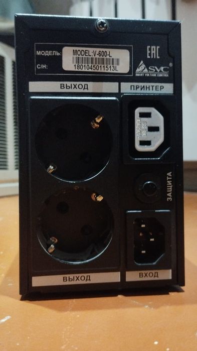 ИБП SVC V-600-L   батарея