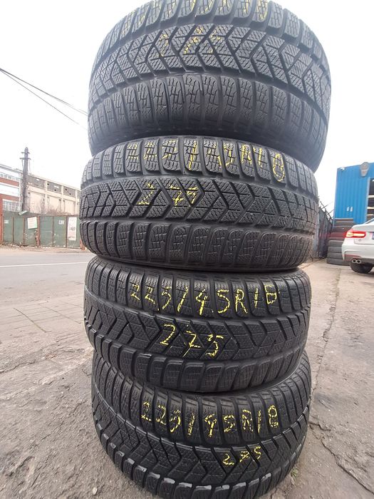 4 anvelope iarna 225/45r18 Pirelli rft runflat Montaj Gratuit