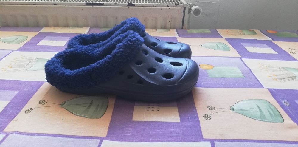 Papuci de casa-curte albastre