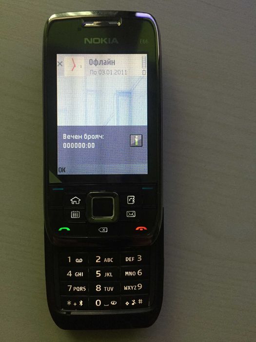 мобилен телефон NOKIA  Е66, Eseries, чисто нов, със слушалки и зарядно