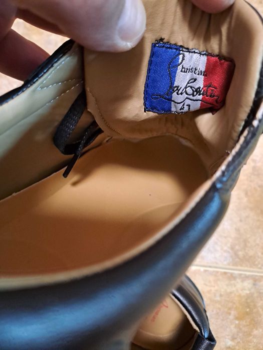 Мъжки обувки CHRISTIAN LOUBOUTIN Louis Junior Flat Calf Black Sneakers