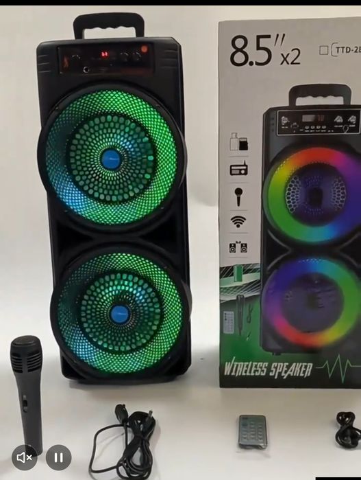 Boxa portabila bloothoth cu lumini 60 cm