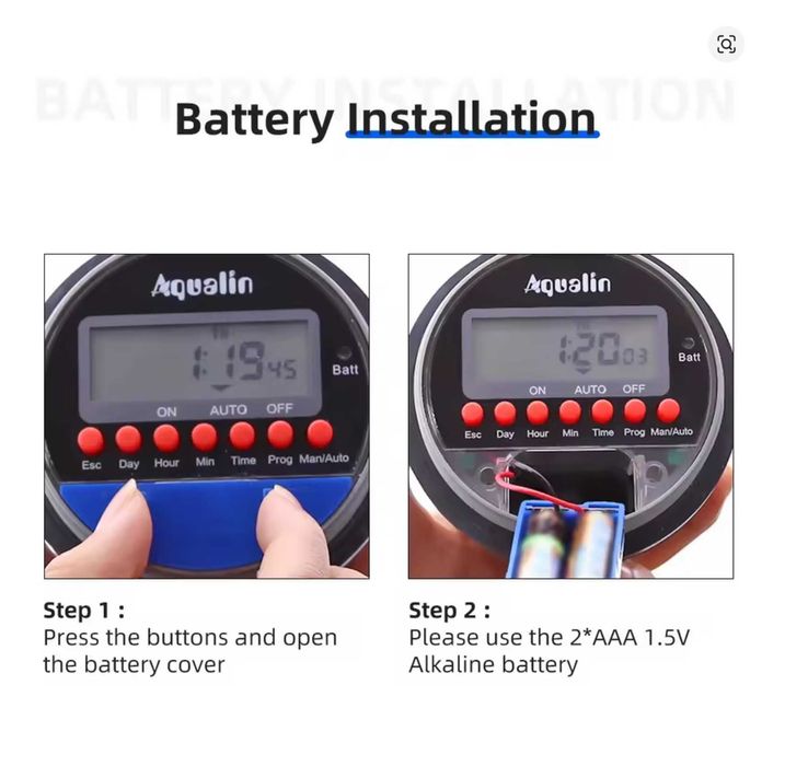 Таймер за напояване за бидон, IBC цистерна електронен - Aqualin 0-8bar