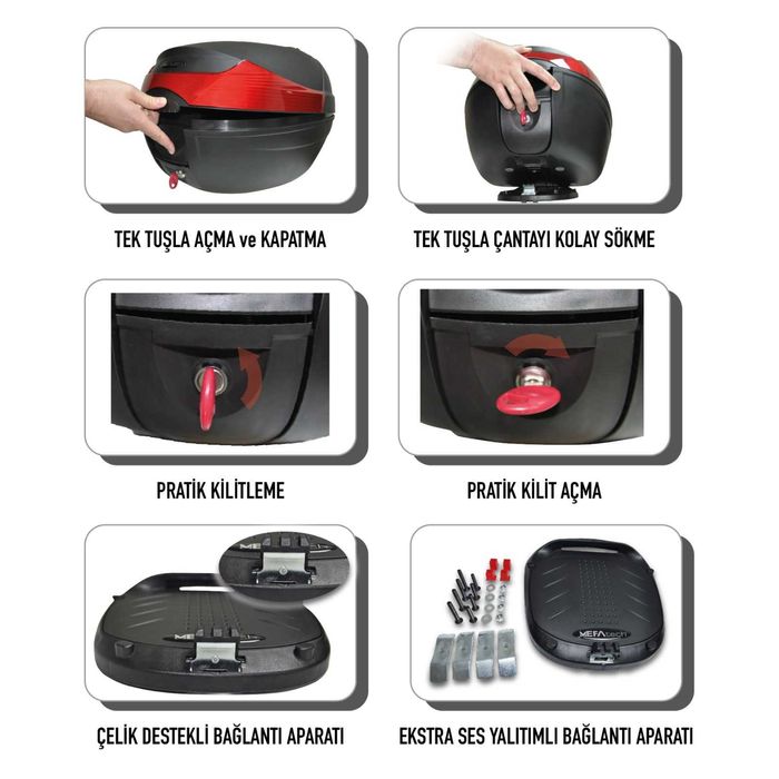 Багажник за мотор - мото куфар