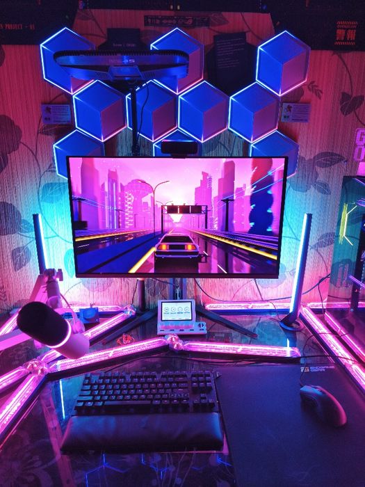 Govee x Evangelion Gaming Wall Light, 16 Light Sections & 8 Connectors, High-Level DIY Customization, Wi-Fi + Bluetooth Connectivity