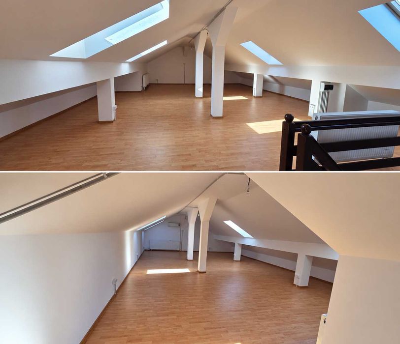 Inchiriez – apartament 3 camere/spațiu comercial cu mansardă și parcare, Valea Adâncă, str. Bazei nr. 14